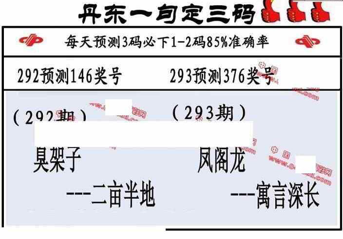 23293期: 福彩3D丹东全图分析