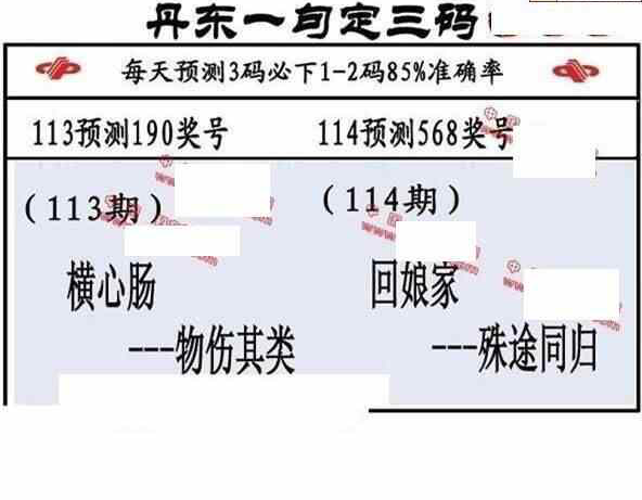 23114期: 福彩3D丹东全图分析