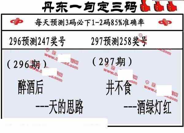 23297期: 福彩3D丹东全图分析