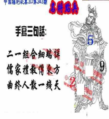 23243期: 福彩3D丹东全图分析