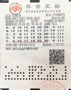 双色球大奖选中了他!彩民10元拿下129386元