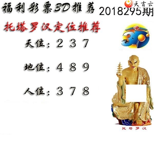 十八罗汉2018295期福彩3d图谜7