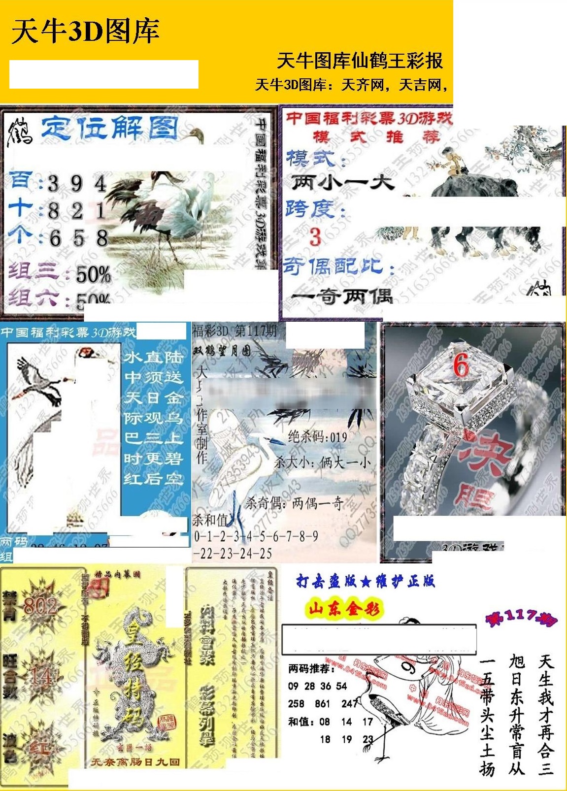 20117期福彩3d 天牛彩报图版系列